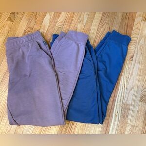 Eddie Bauer Women’s Blue and Purple Jogger Sweatpants